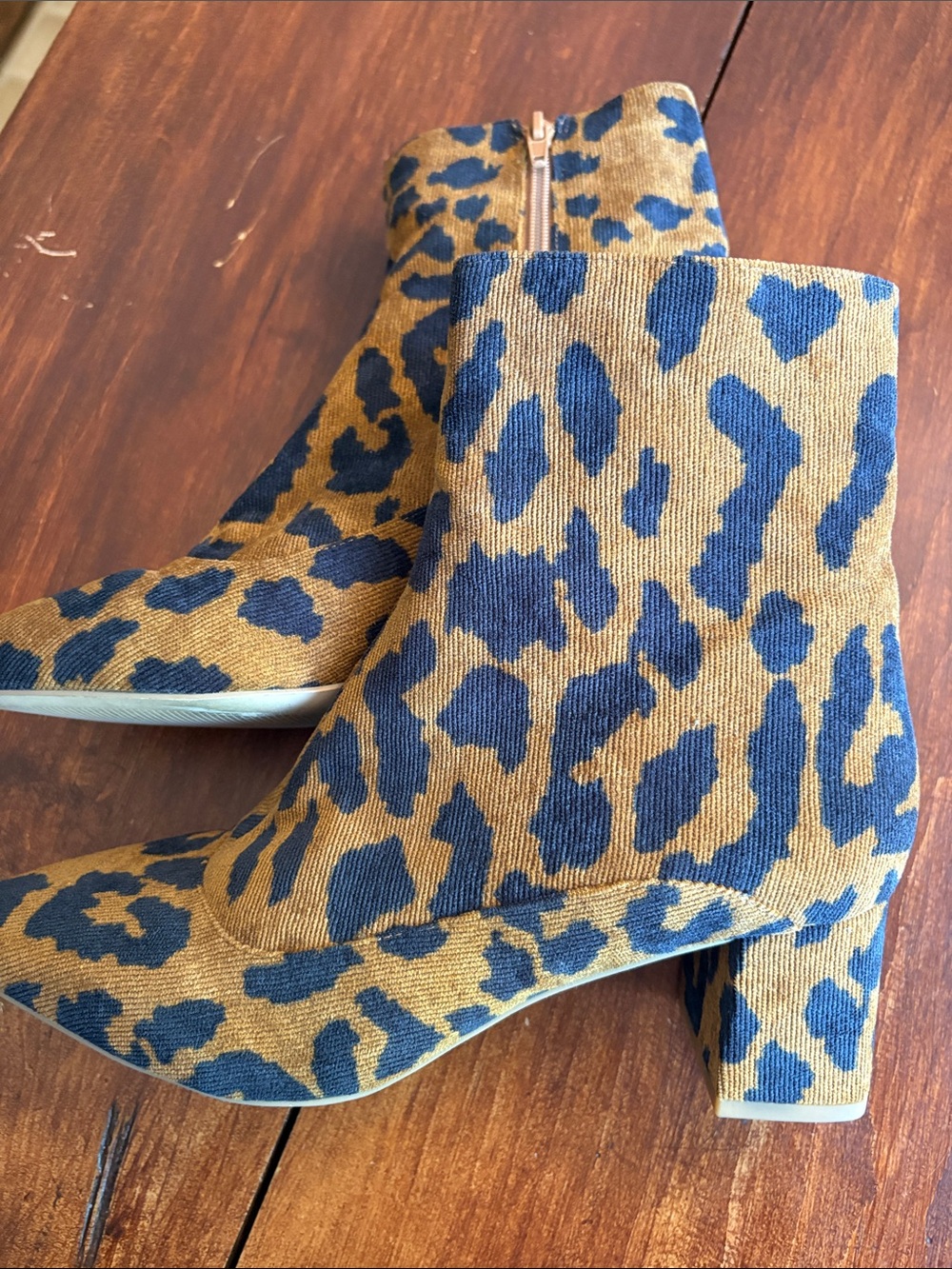 Matisse Coconuts Leopard Ankle Boots 8 EUC